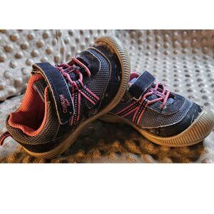Oshkosh B'Gosh Toddler Girl's Tennis Shoes Sneakers Size 7, Pink Blue, Fair